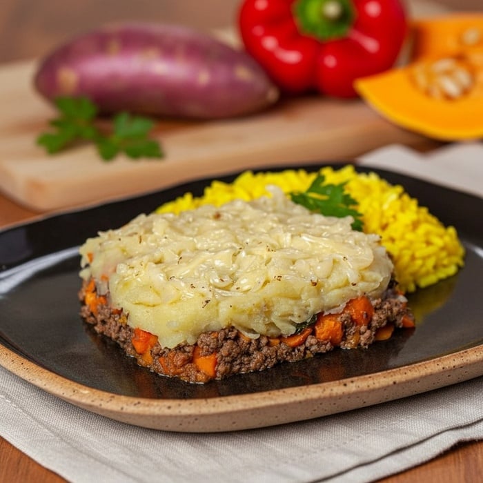 Escondidinho de Carne com Batata-doce