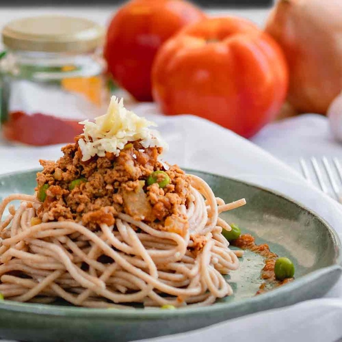 Espaguete com Carne Moída