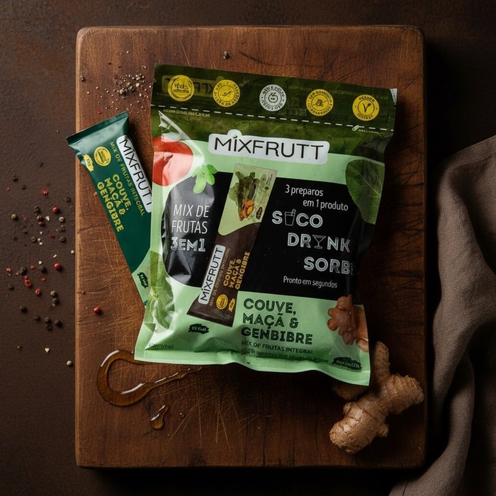 Mixfrutt de Couve, Maçã & Gengibre