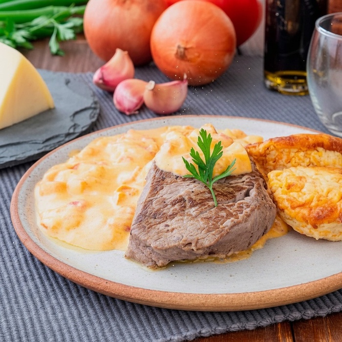 Mignon Com Souflê de Queijo