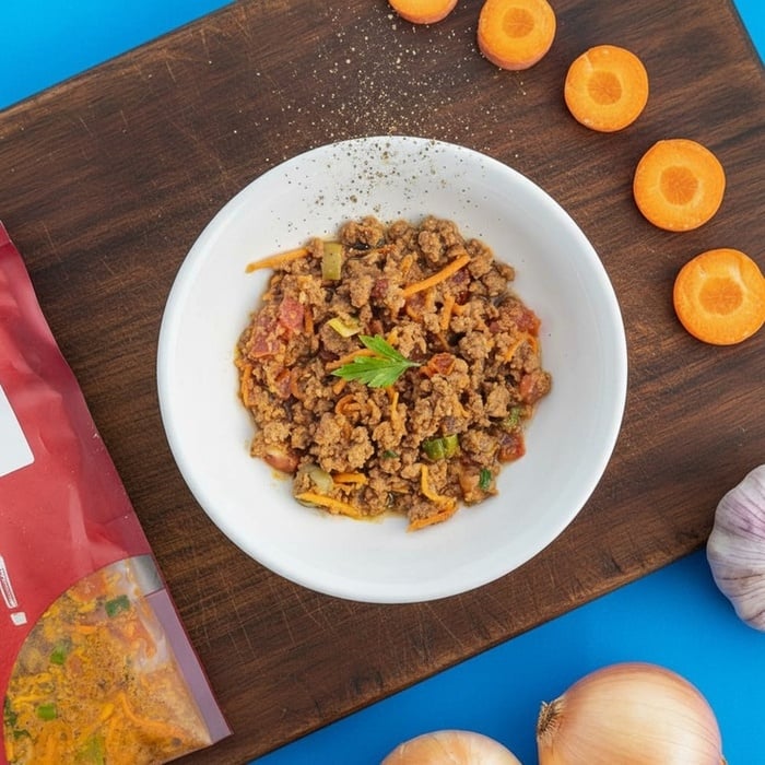 Carne Moída com cenoura