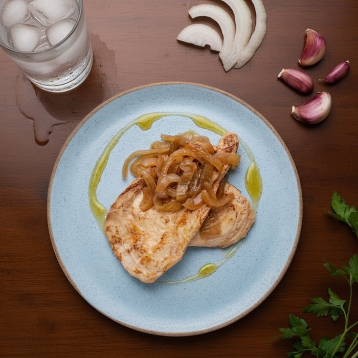 Filé de Frango Acebolado